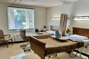 Semi-private room at Stone River Post Acute